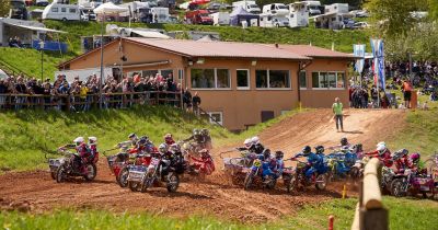 50. Kinzigtal Motocross am 26. April: Deutsche Motocross Meisterschaften in Aufenau fanden bei bestem Wetter statt