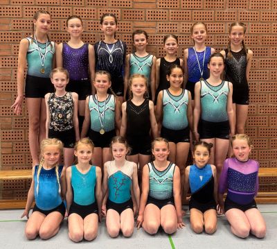 Turnerinnen des Turnverein Wächtersbach: Drei Medaillen bei den Gau-Einzelwettkämpfen im Turn 10 Bereich