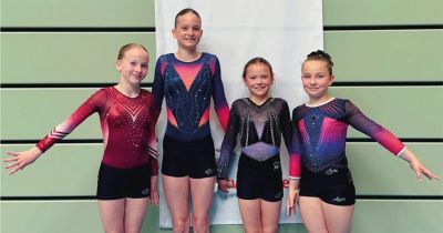 Wächtersbacher Turnerinnen bei den Hessischen Einzellandesfinals in Biedenkopf
